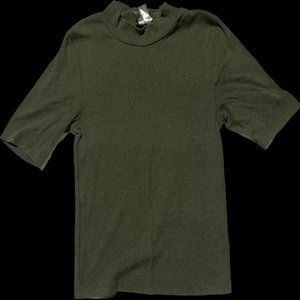 H&M Women's Ribbed Top - Size Small - Green